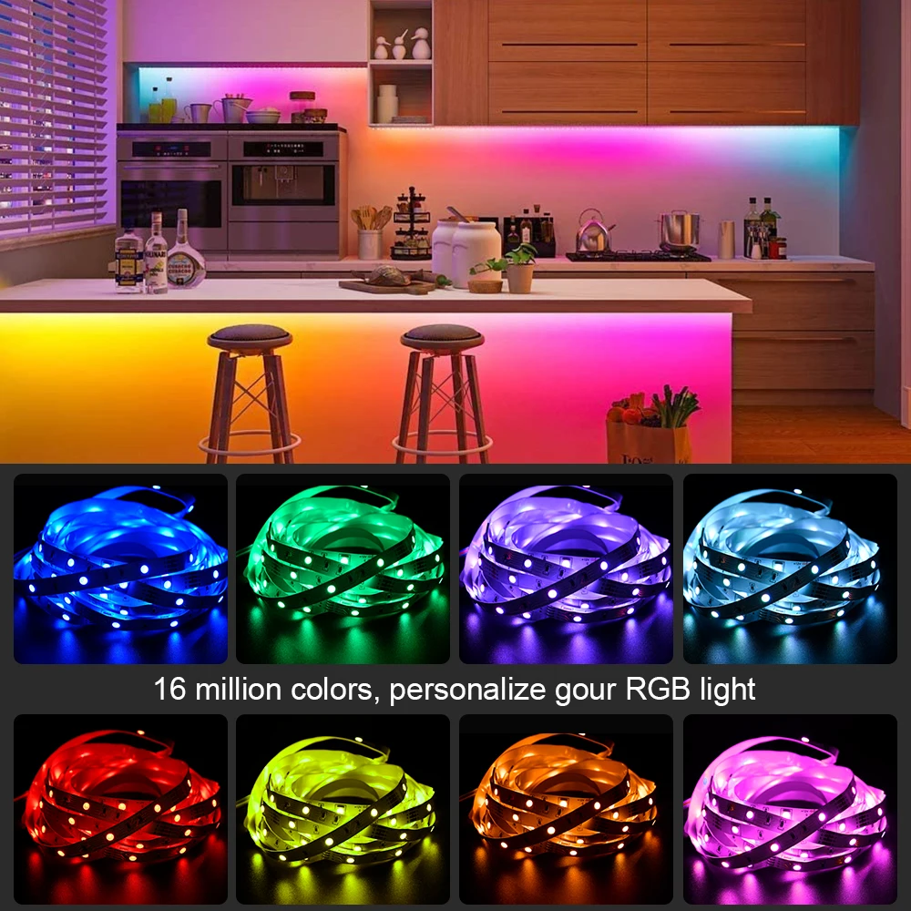 Tira LED Wifi Inteligente, Luz LED RGB 2 metros de longitud Perfect Ch