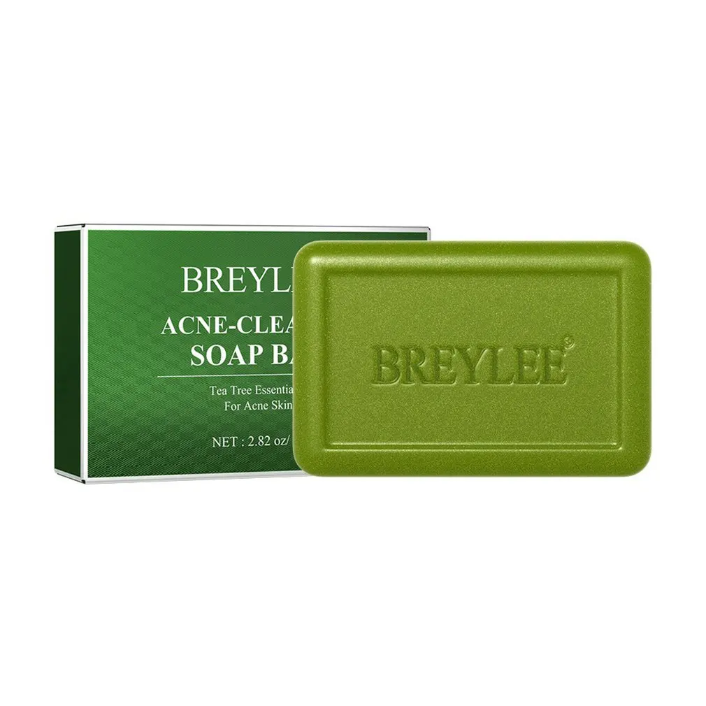 Мыло BREYLEE с эфирным маслом от акне устранение черных точек глубокое очищение пор