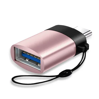 Usb 3,0 Micro OTG адаптер со шнуром Usb-c зарядный Тип C конвертер данных type-c телефонный адаптер для samsung Galaxy S8 9 Note 8 A5 - Цвет: RoseGold