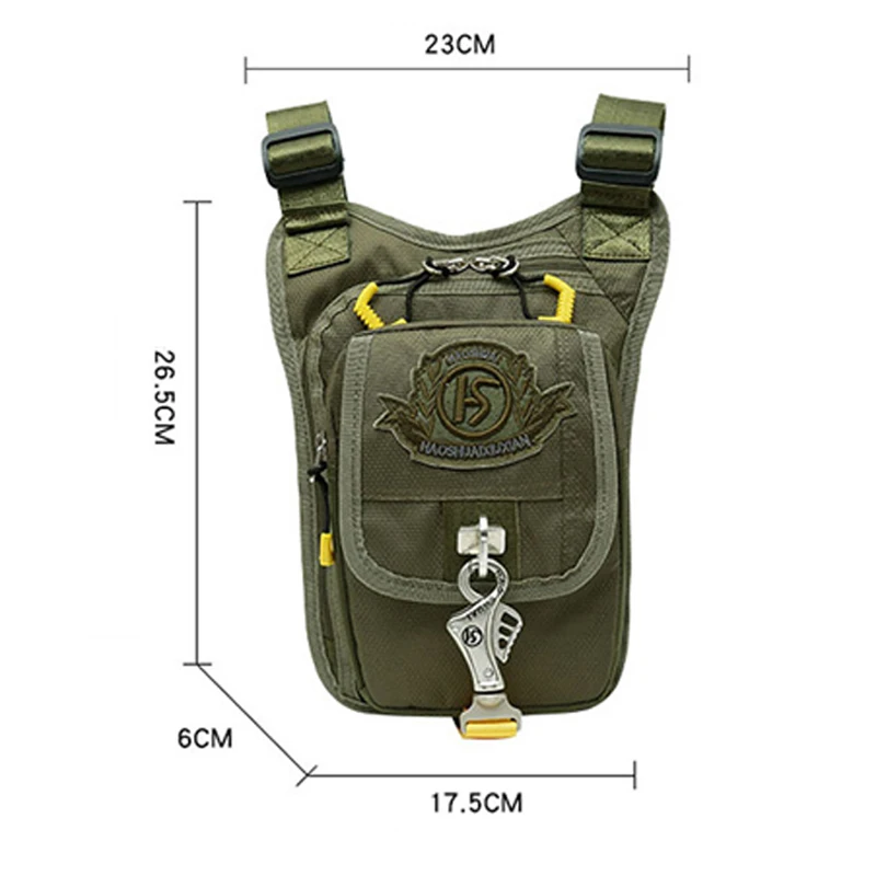 Мужская модная нейлоновая сумка для ног на бедре, поясная сумка, поясная сумка для езды на мотоцикле, водонепроницаемая поясная сумка, сумка через плечо