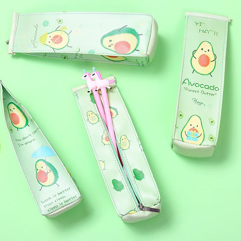 

Avocado pencil case student estuche escolar Kawaii school supplies trousse scolaire stylo pencilcase kalem kutusu estuches