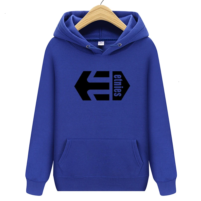 Высококачественная брендовая толстовка с надписью Etnies Мужская капюшоном Модный
