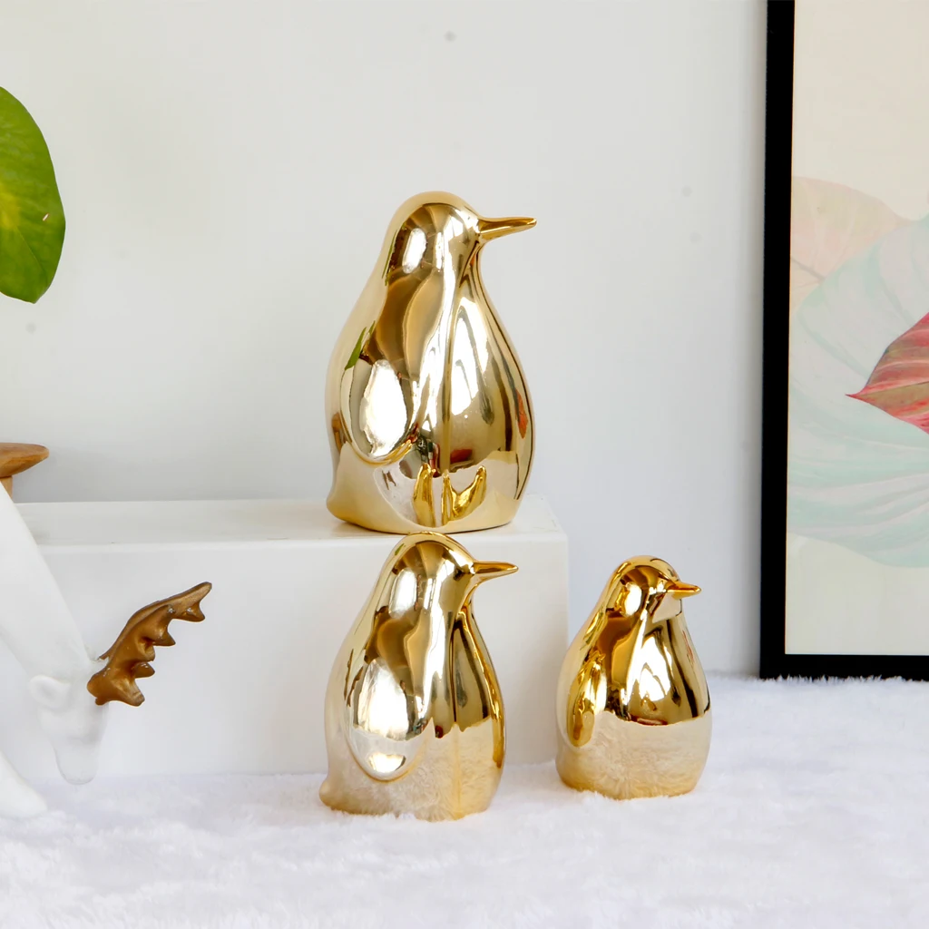 Details about   Nordic Style Ceramic Penguin Figurine Desktop Decor Home Office Ornament 