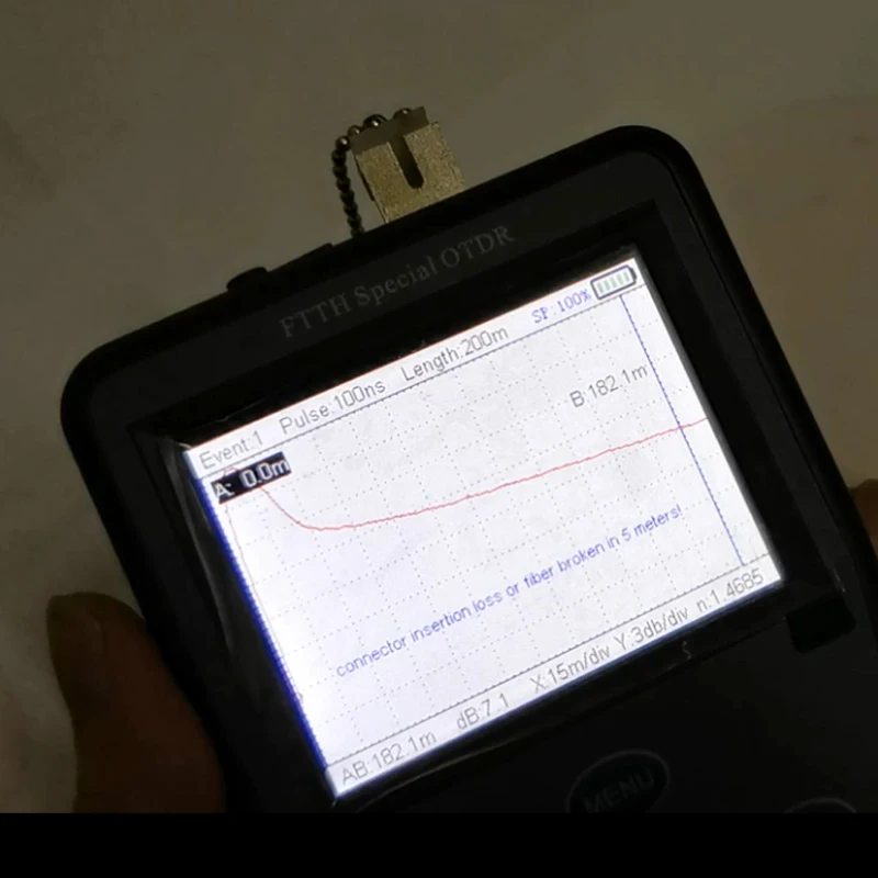 Mini OTDR Optical Time Domain Reflector Touch