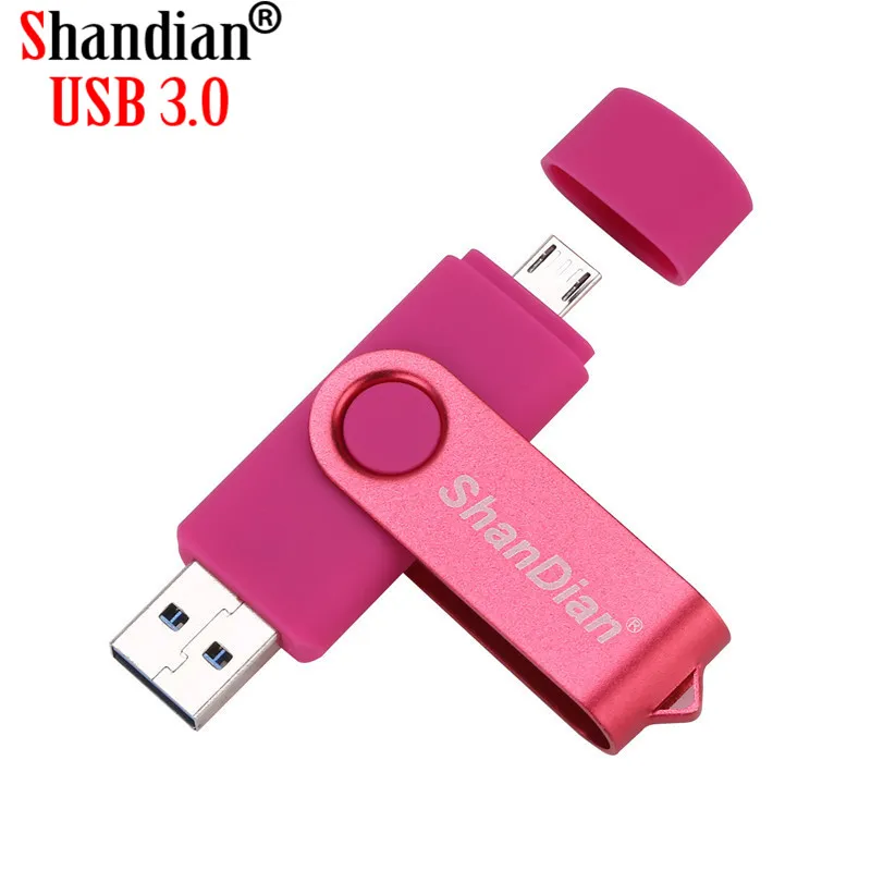 SHANDIAN USB 3 0 мобильный компьютер двойной OTG флэш накопитель 128 ГБ высокоскоростной