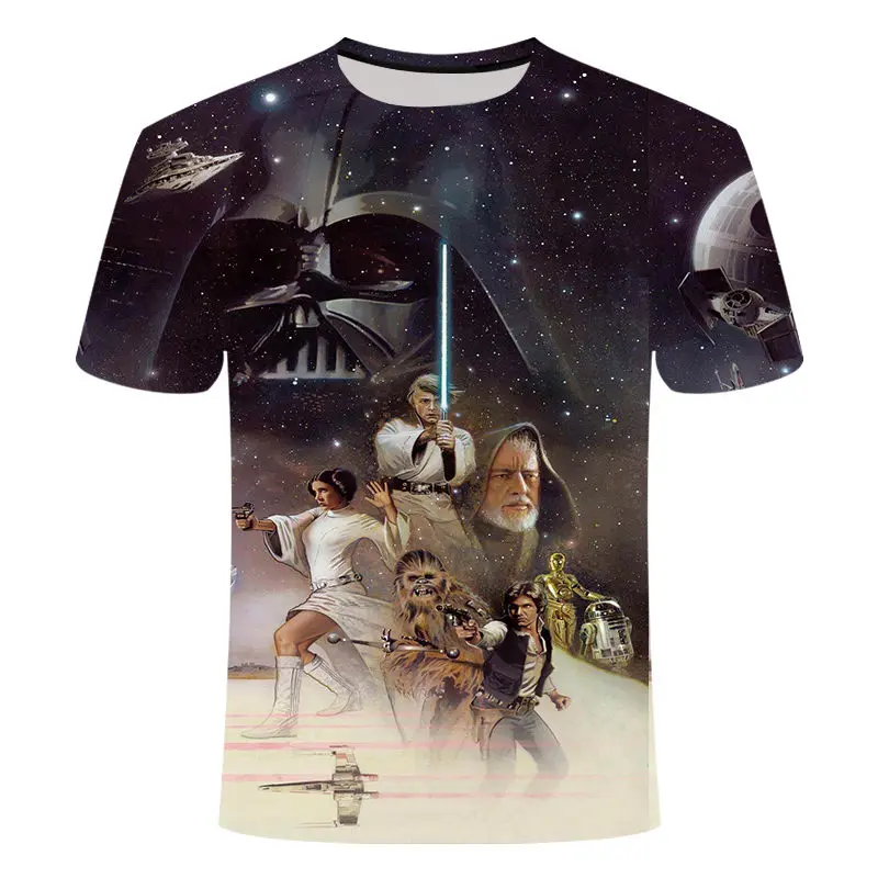 Мужская футболка Homme Camisetas Hombre новая с 3D принтом Звездные войны забавные мужские