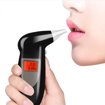 

Professional Digital Alcohol Tester Breath Alcohol Tester Breathalyzer Breathalyser Alcohol Breath Tester With 5 Mouthpieces