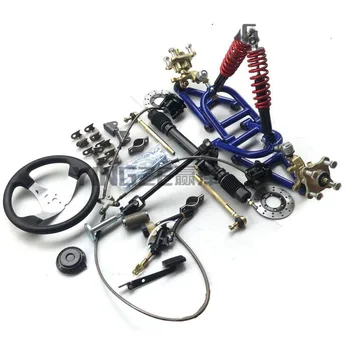 

Go Kart Karting UTV Buggy Wheel 110/10MM Flanges Steering Spindles Knuckles ATV Front Swingarms With Shock Absorbers