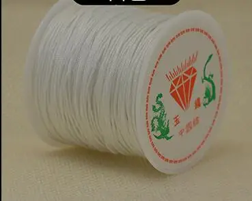 1Roll 0.8 1 1.5 mm Nylon Cord Thread Chinese Knot Macrame Cord Bracelet Braided String DIY Tassels Beading String Thread Jewelry 