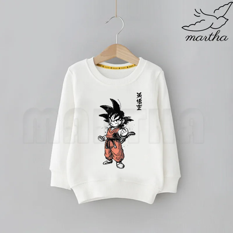Новые детские толстовки с капюшоном с рисунком дракона из мультфильма Z Goku, японского аниме, детские толстовки для мальчиков, детские толстовки, повседневные толстовки