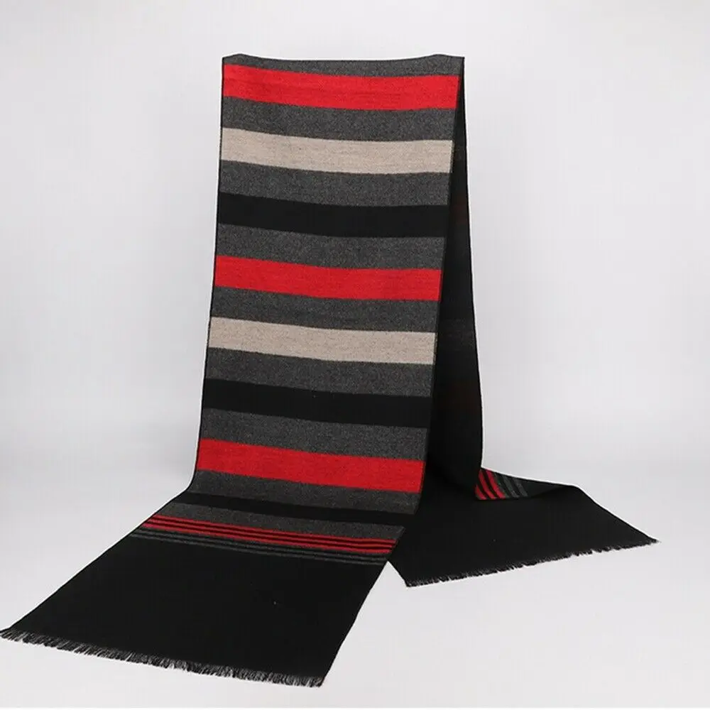Winter Men Fashion Scarf Neck Wind Cover Shawl Warm Gift Casual Business Cotton Scarves