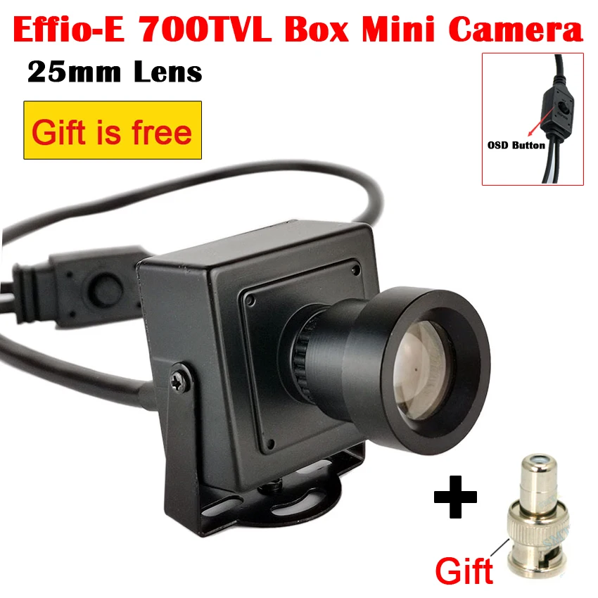 Камера видеонаблюдения Sony Effio E цветная мини камера высокого разрешения 700TVL 25 мм с