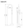 Onyzpily Chrome Bathtub Standing Faucet  Bathroom Shower Faucet 360 Rotation Swivel Spout with Flexible Hand Tap Mixer Shower 5