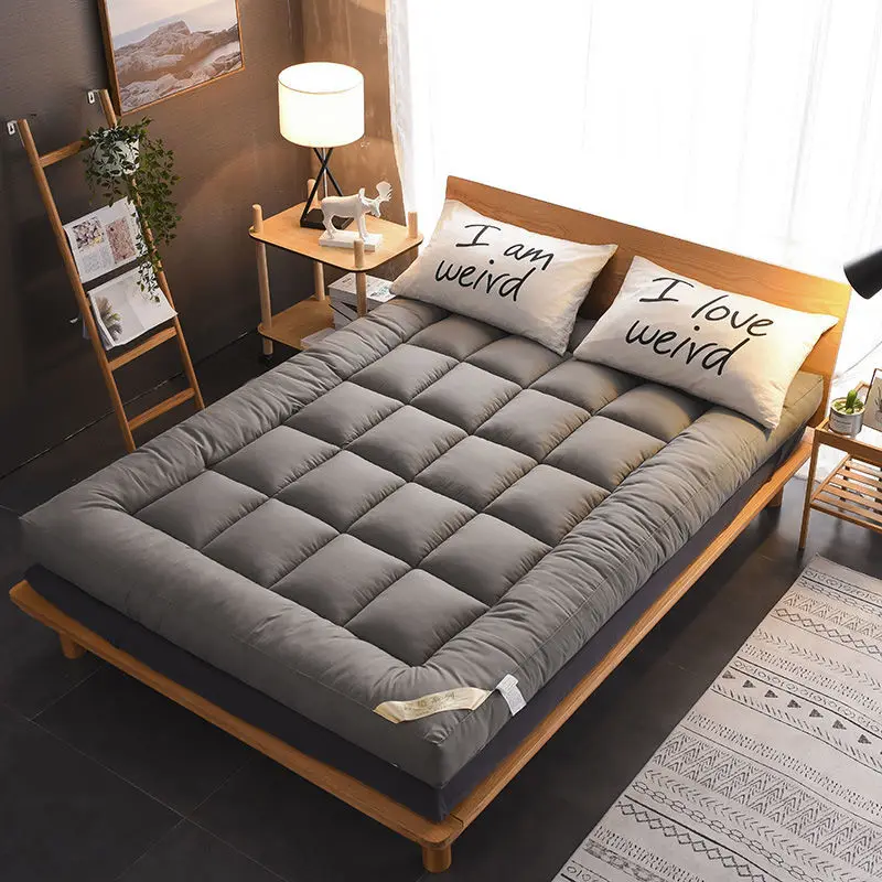 Thick Feather Velvet Mattress Futon Home Floor Sleeping Mat Cushion