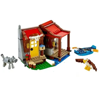 

305pcs 11398 Creator Series Wilderness Hut Building Blocks 315pcs Bricks Sets Compatible 31098 Toys for Children Gifts