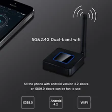Q4 зеркальный ключ 2,4G& 5G мульти-экран Cromecast HDMI tv dongle stick WiFi дисплей видео приемник ключ