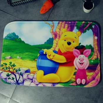 

Cartoon mat cushion 38x58cm Door mat winnie the pooh Bathroom Mat kitchen Doorway children room balcony mat Bedroom Carpet