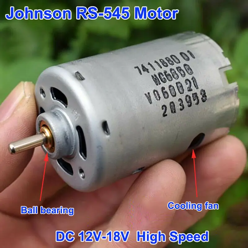 JOHNSON HC685G RS 545 мотор шариковый подшипник вентилятора охлаждения DC 12V 18V 25000 об/мин