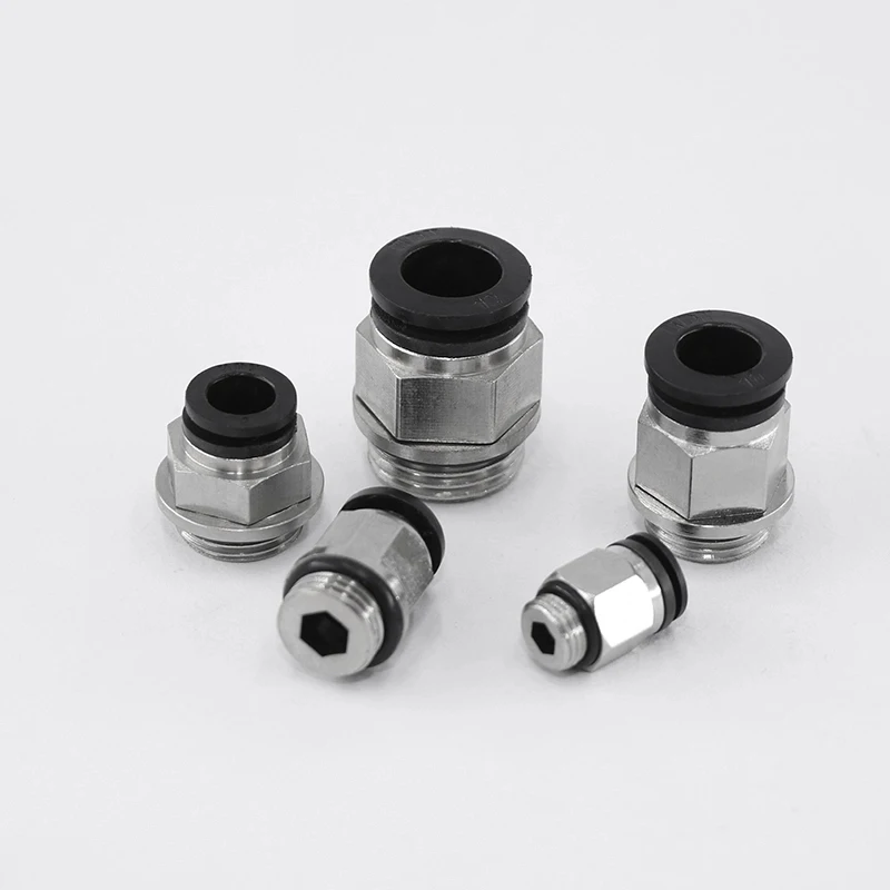 Резьбовые пневматические фиттинги с быстроразъемным соединителем прямая