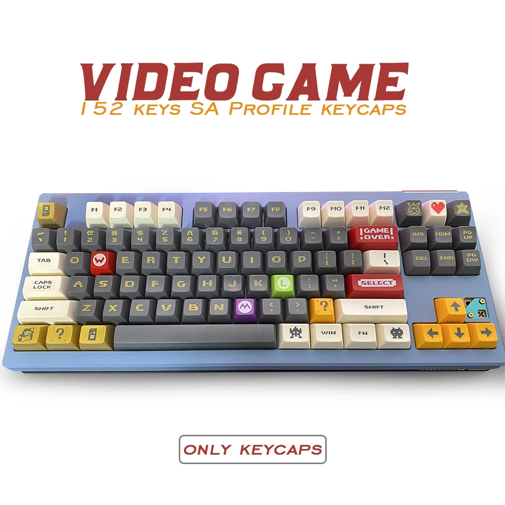 152 110キーsaロープロファイル玉キャップキャップパーソナライズビデオゲームキーキャップチェリーmxスイッチメカニカルキーボード Mice Keyboards Accessories Aliexpress