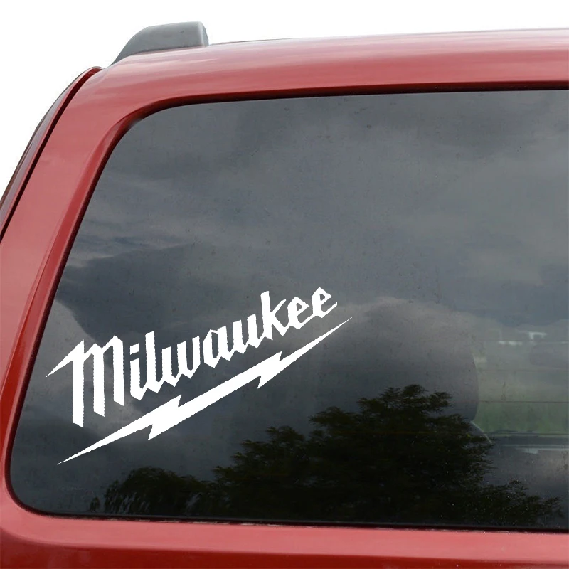 MILWAUKEE TOOLS DECAL STICKER 3M VINYL USA TOOLBOX VEHICLE TRUCK WINDOW