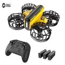 Kutsal taş HS450 Mini RC Drone başsız Drones Mini RC quadcopter Drone bir anahtar Land oto vurgulayan 3 piller helikopter
