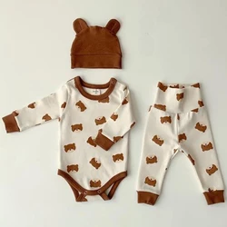 Pyjama 3 pièces pour enfants de 3 à 24 mois, tenue de Service à domicile, vêtements imprimés pour bébés garçons, nouvelle collection printemps 2022 