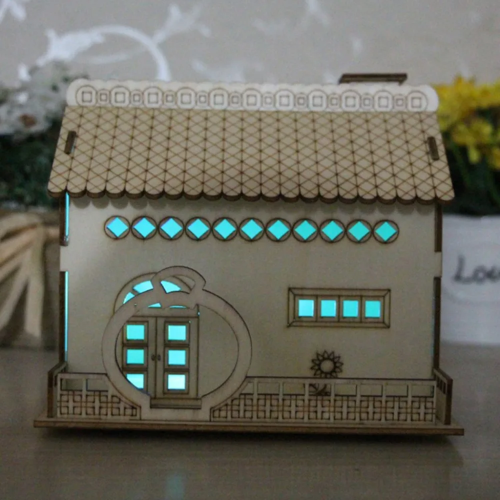 Money Box Piggy-Bank Wooden Coin Saving Box Kids Gift Coin Saving House Money Bank (12)