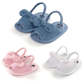 

NEW Baby Girl Sandals Summer Soft Sole Shoes Bowknot Sandals Toddler Infant Prewalkers Baby Sandals12