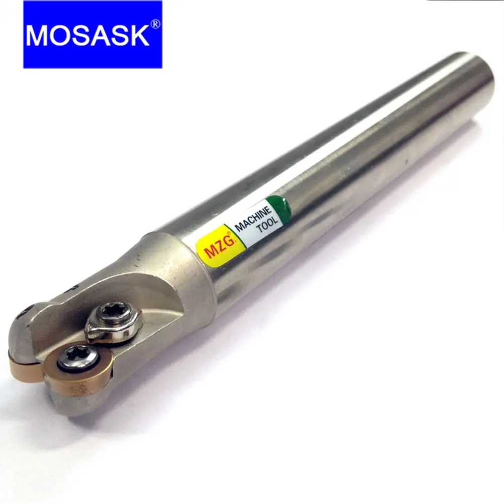 MOSASK EMR Face Mill Tool CNC Metal Working Lathe Tungsten Machining Round Nose 25 32 MM Carbide Milling Cutter