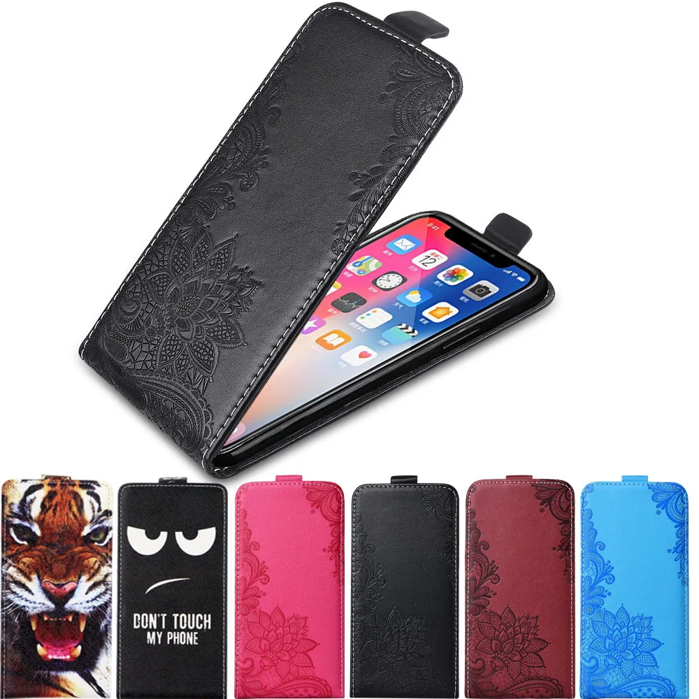 

For BQ 5535L Strike Power Plus Case 3D Flower Cute Cartoon Vertical Flip Leather Case Cover
