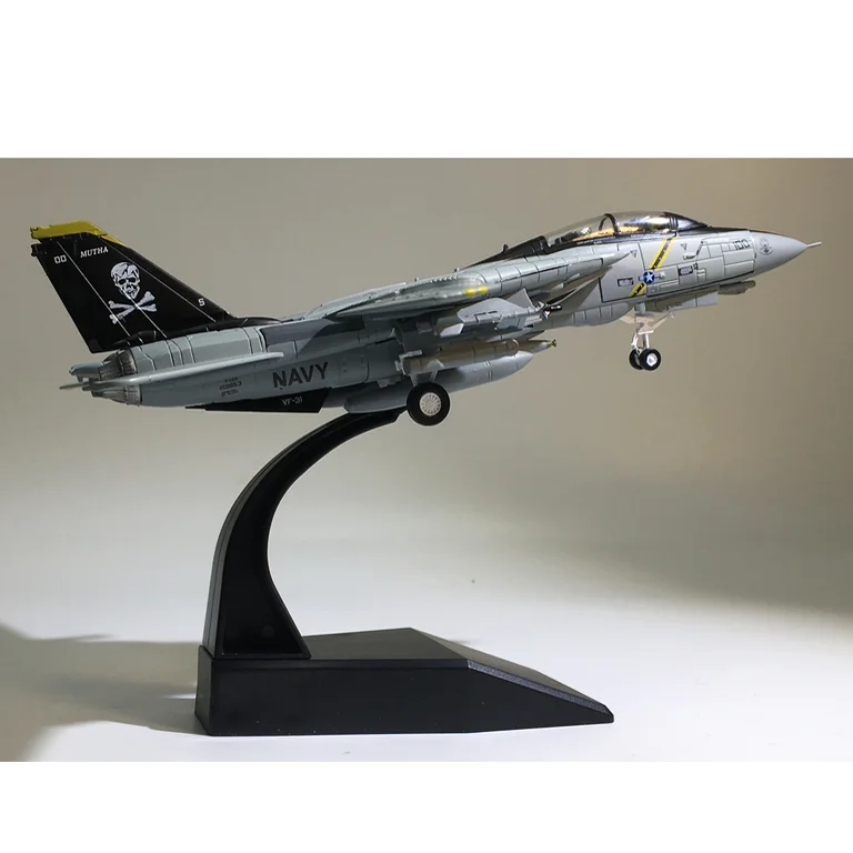 1/100 военная модель игрушки F14 Tomcat F-14A/B AJ200 VF-84 истребитель литой металлический самолет модель самолета для коллекционирования