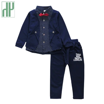 

New Boys clothes Gentleman party Spring Autumn Children Boys Clothes 2 Pcs Coat+Pants Clothes Suit Teen Kids Clothing Outfits