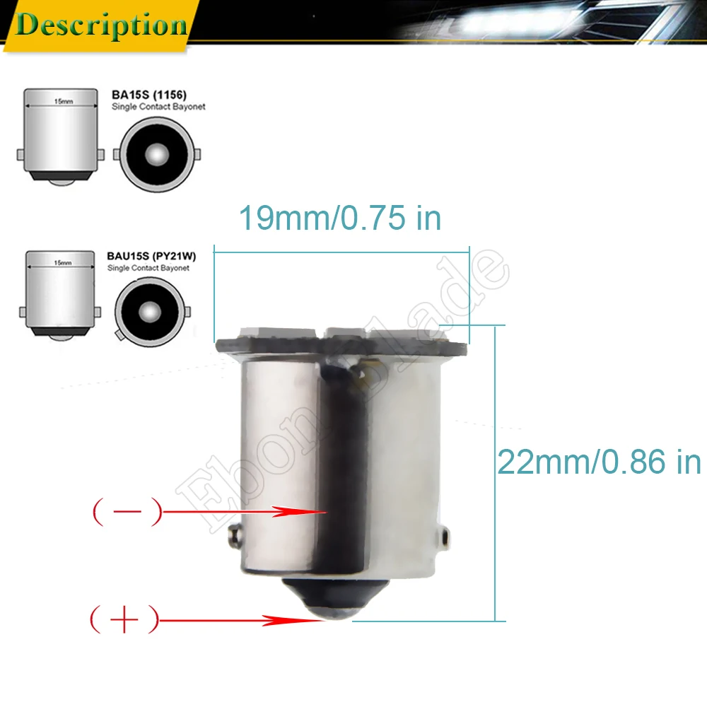 10Pcs 1156 BA15S BAU15S LED ڵ   õ  ȣڻ  P21W PY21W 7507 ڵ ǥñ DRL   12V