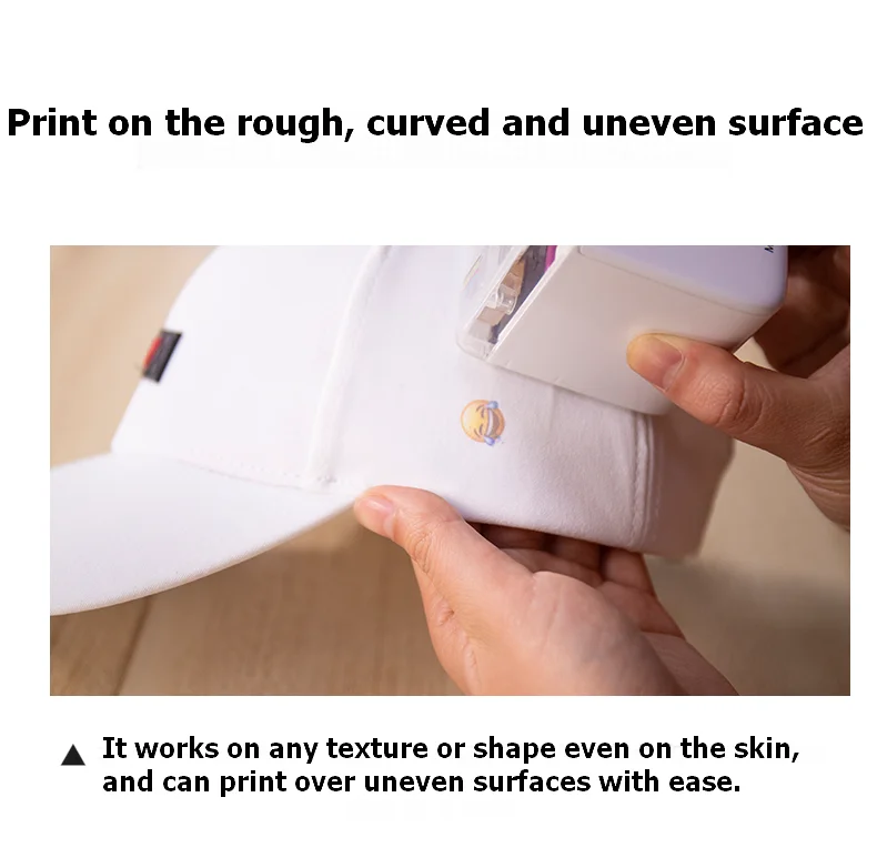 Color portable Inkjet Printer Works On Any Material With Tri-color ink cartridge