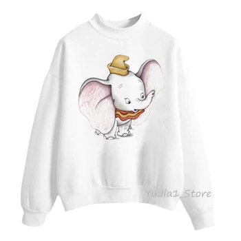 

dumbo hoodies animal print hoodie sudadera mujer 2019 funny sweatshirt women clothes harajuku kawaii hoodie sweat femme