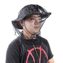 55x40 см большого размера 2-открытым концом Стиль комаров насекомых головка сетчатый головной убор защитный щит для лица из шеи защитная крышка МАСКА ДЛЯ на природе Рыбалка походы