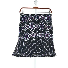 Новая женская мини-юбка трапециевидной формы с кружевной вышивкой