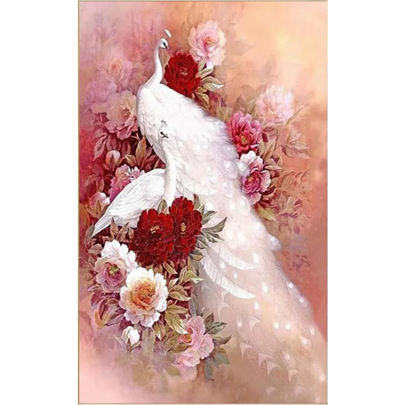 DIY 5D Diamond Embroidery Animal Peacock Pattern Painting Flower Cross Stitch Full Rhinestone Package Mosaic Craft Gift |