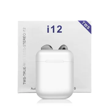 

True Wireless Stereo Earbuds i12 TWS Bluetooth Earphone Mini Wireless Headphones Touch Headset i7s i9s i11