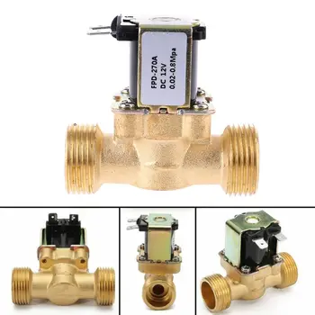 

6In 12V 24V DC Slim Brass Electric Solenoid Valve Gas Water Air Home Accessories 35ED