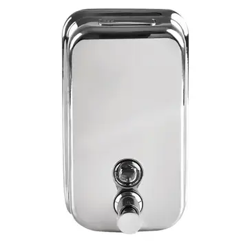 

Hand Press Soap Dispenser Wall-mounted Liquid Soap Holder Refillable Stainless Steel Empty Soap Container for Home Hotel (800ml)