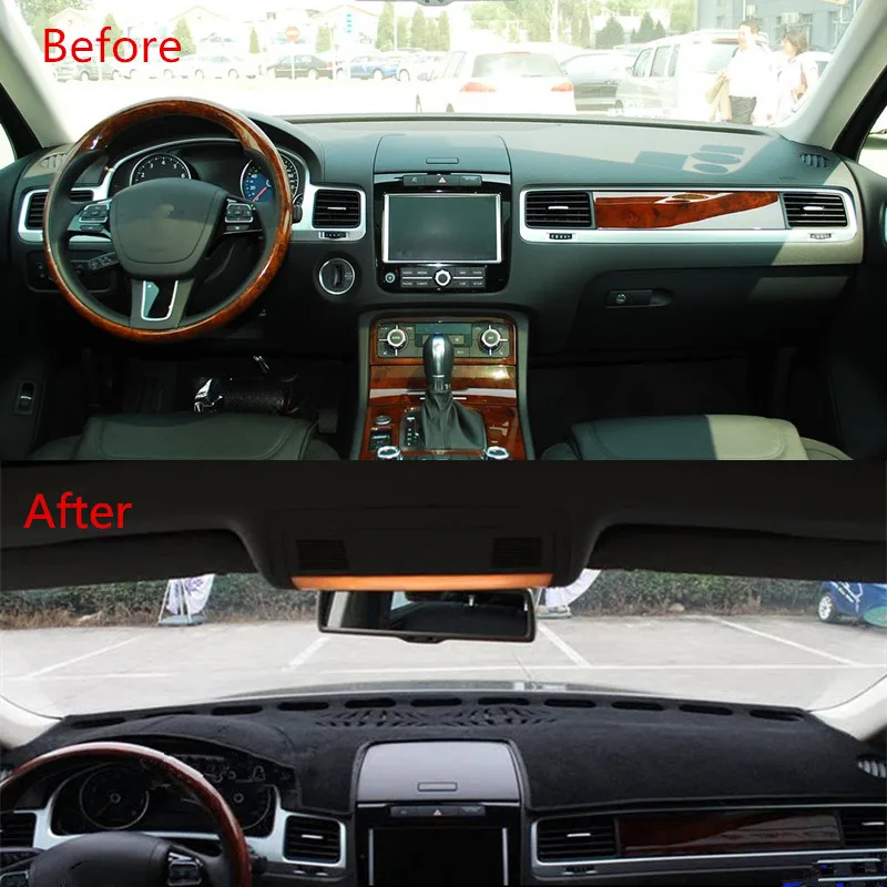Для Volkswagen VW Touareg 2011- накладка на приборную панель коврик солнцезащитный тент инструмент протектор ковер автомобильные аксессуары
