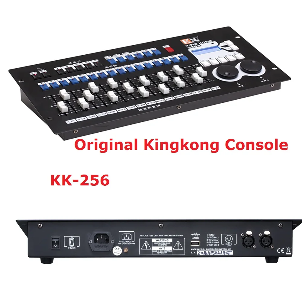 ORIGINAL King Kong 256 DMX Controller Dj Equipments DMX512 Console Stage Lighting For LED Par Moving Head Sp