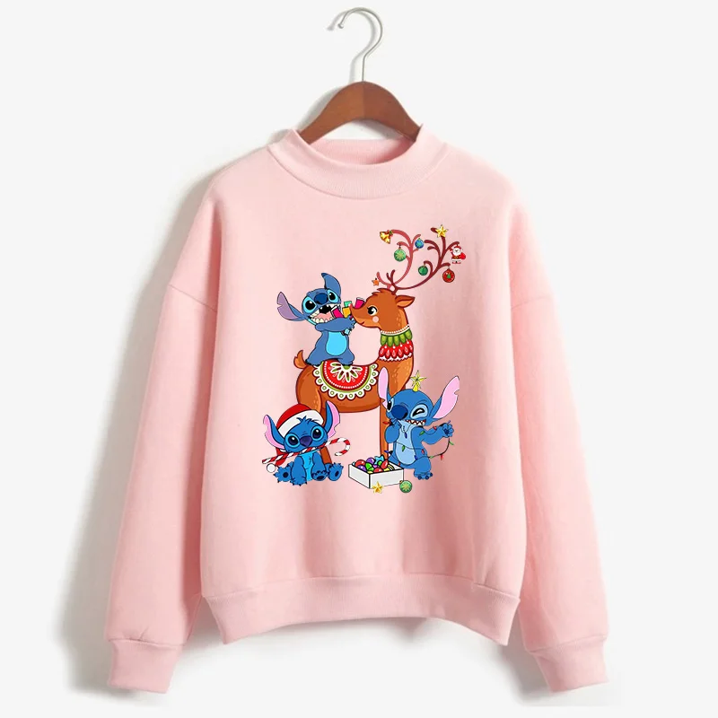 Лило Ститч олень Merry Christmas толстовка женская одежда Harajuku Ститч пуловер эстетический tumblr Топы Camiseta Толстовка