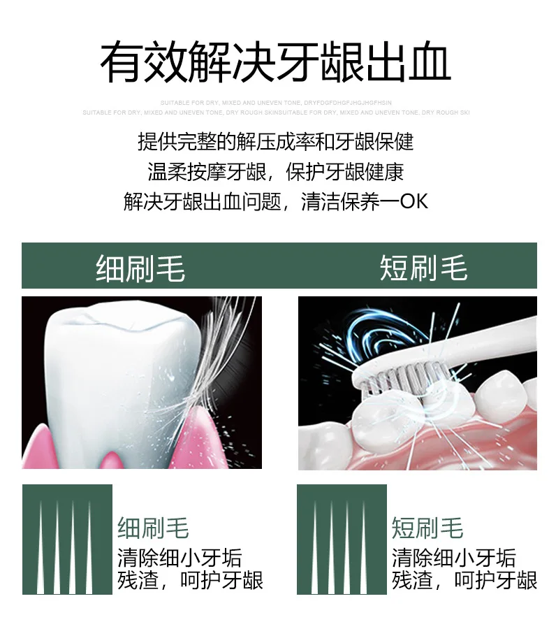 Электрическая зубная щетка, USB перезаряжаемая, Sonicare, класс IPX7, водонепроницаемая, пятискоростная, универсальная, с мягкой щетиной, для дома