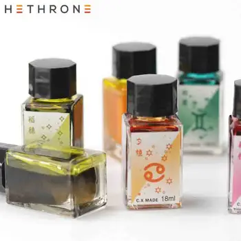 

Hethrone colorful smooth writing Fountain Pen ink bottled Glitter gold powder glass Pen Painting Pen Calligraphy Graffiti ink