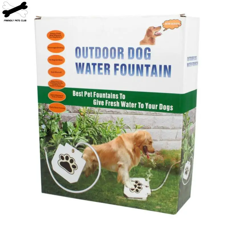 Automatic Dog Water Fountain Step On Toy Outdoor Joy With Pets security without electricity For Big