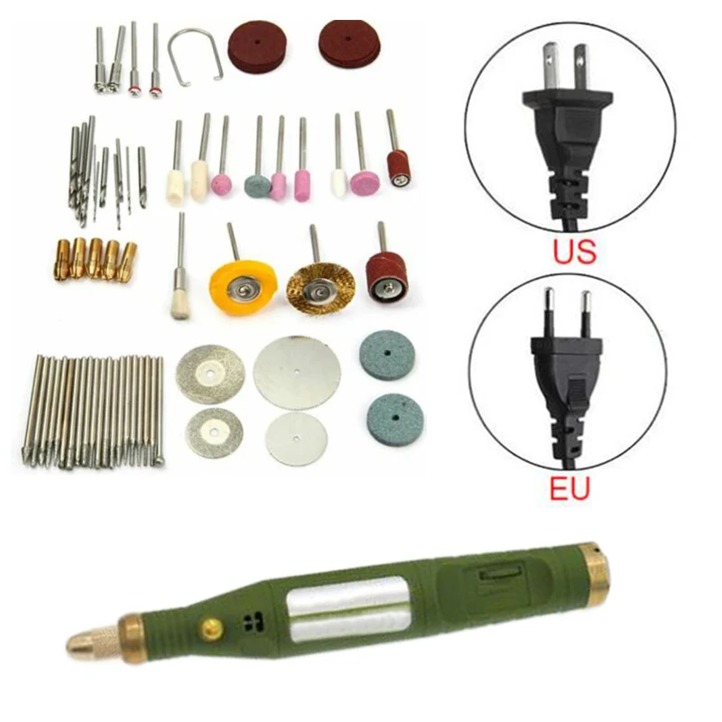 

80 PCS / set EU/US Electric drills Working voltage 110V - 240V / AC Perfect for cutting grinding polishing sharpening
