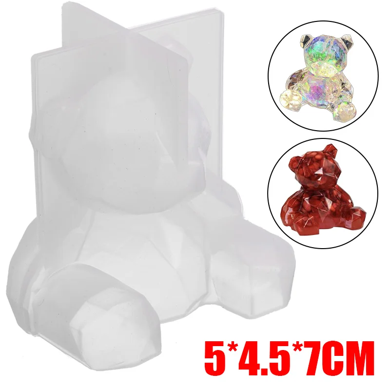 3D Bear Silicone Mold Fondant Suagr Teddy Mould DIY Cake Decorating Tools Baking Chocolate Mousse Puding Dessert Decoration | Дом и сад